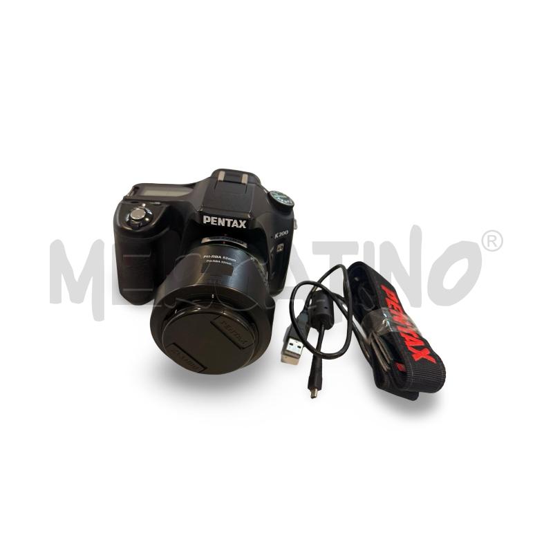 MACCHINA FOTOGRAFICA PENTAX K200 CON OBIETTIVO, CAVO E TRACOLLA | Mercatino dell'Usato Osasco 1