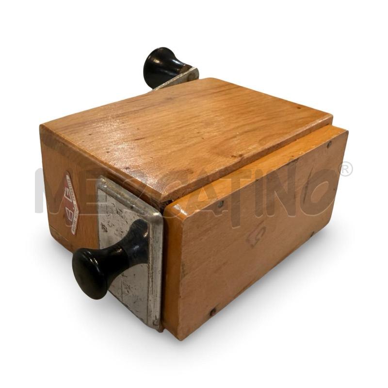 MACININO BG ACCIAIO LEGNO RETANGOLARE 12X10X6 CM | Mercatino dell'Usato Osasco 4