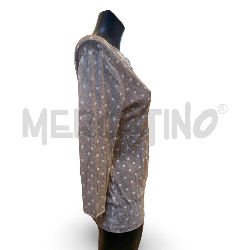 MAGLIA DONNA BARONI  POIS LACCI BIANCHI | Mercatino dell'Usato Osasco 2