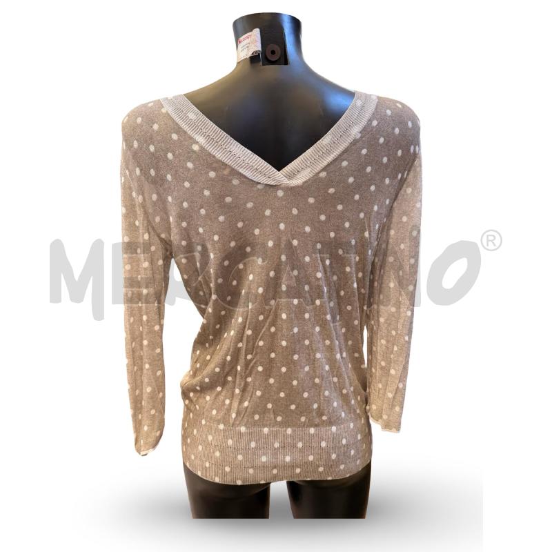 MAGLIA DONNA BARONI  POIS LACCI BIANCHI | Mercatino dell'Usato Osasco 3