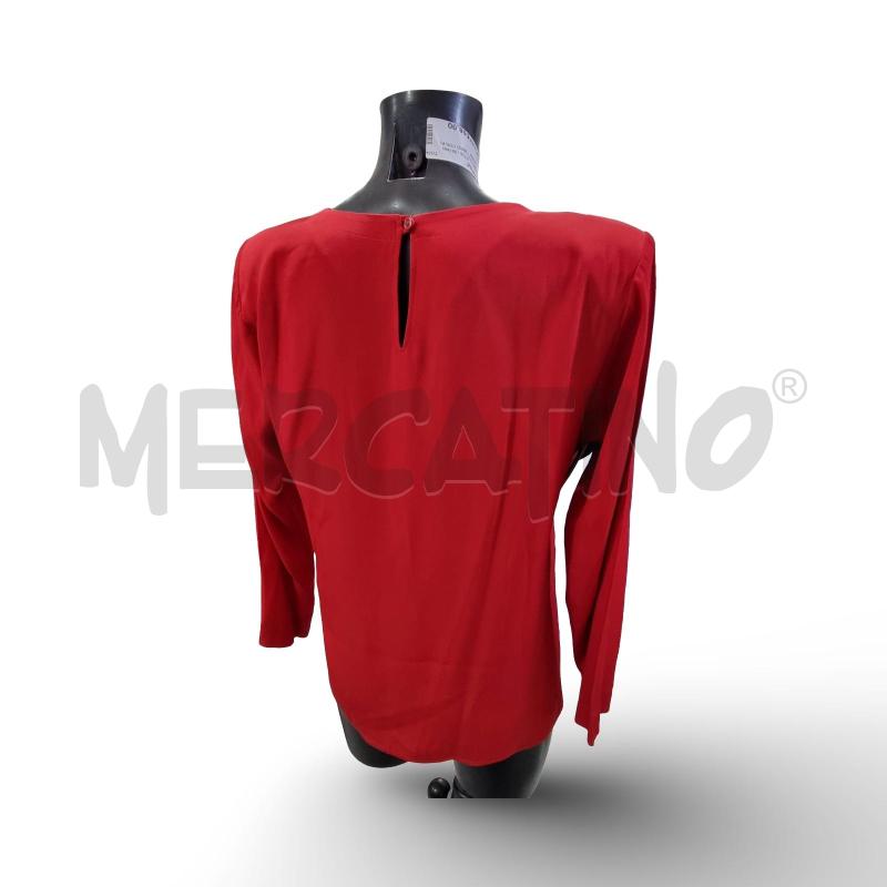 MAGLIA DONNA ROSSA YVESSAINTLAURENT BOTTONE DIETRO | Mercatino dell'Usato Osasco 2