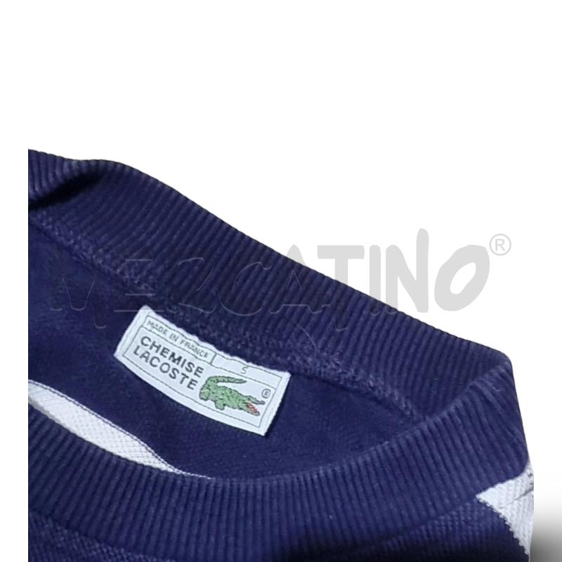MAGLIA UOMO RIGATA  LACOSTE BIANCA E BLU | Mercatino dell'Usato Osasco 4