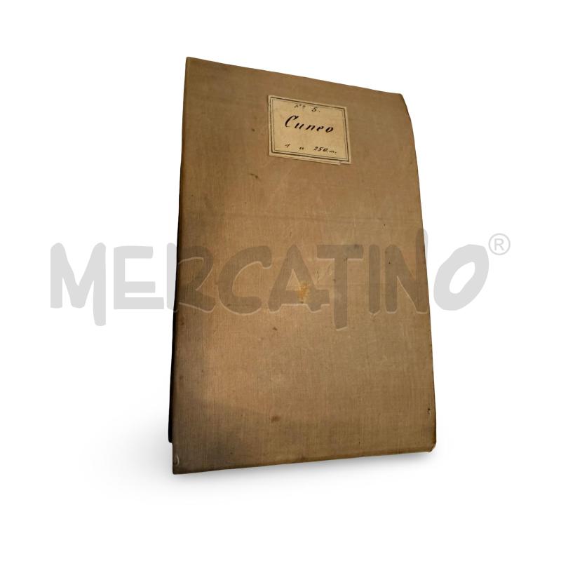 MAPPA MILITARE  CUNEO 1 A 250.000 STAMPATA NEL 1895 SU CARTA TELATA  | Mercatino dell'Usato Osasco 1