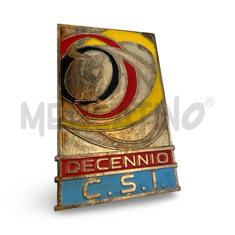 MEDAGLIA DECENNIO CSI 30X45 MM | Mercatino dell'Usato Osasco 1
