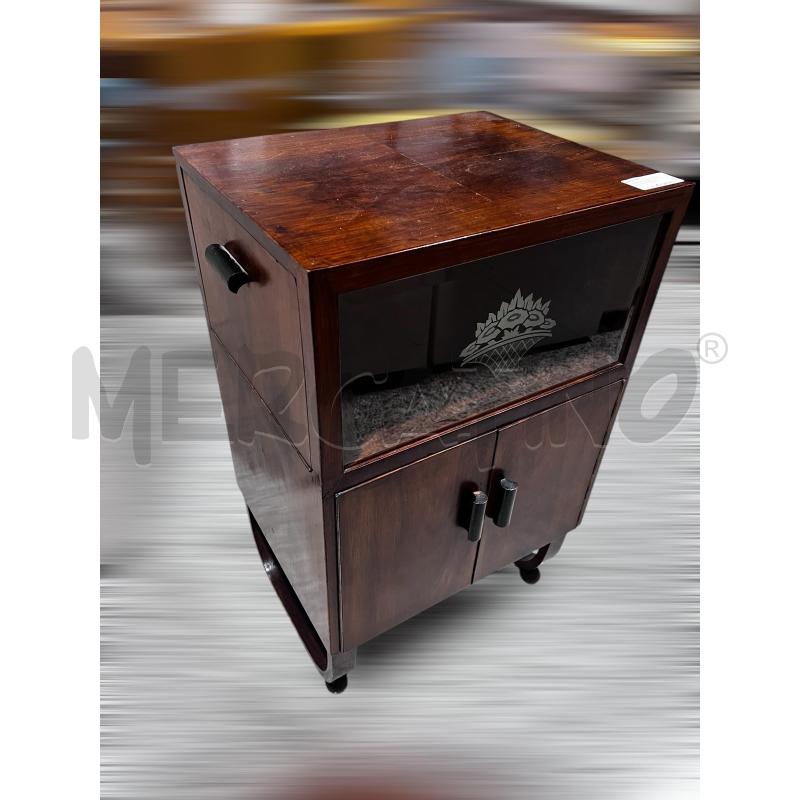 MOBILETTO ART DECO 2 ANTE E LATERALI APRIBILI 81X40X50 | Mercatino dell'Usato Osasco 1