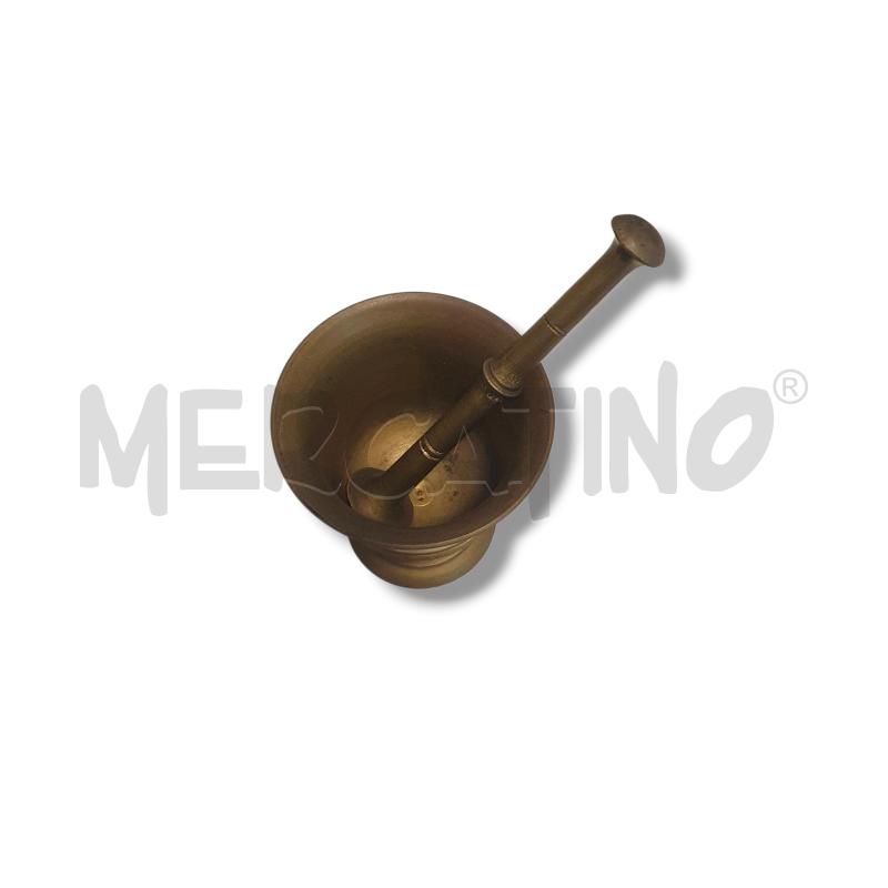 MORTAIO E PESTELLO OTTONE 10 CM A CALICE | Mercatino dell'Usato Osasco 2