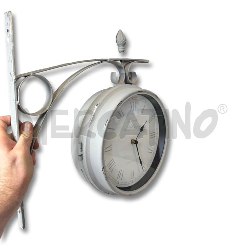 OROLOGIO DA PARETE METALLO GRIGIO STILE RETRO | Mercatino dell'Usato Osasco 4