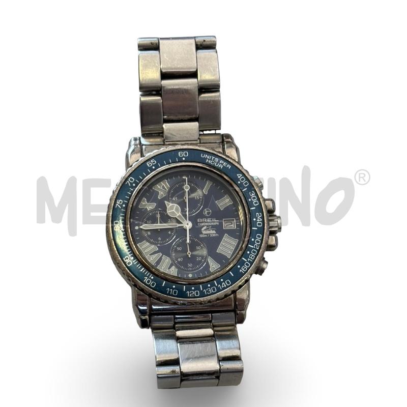OROLOGIO DA POLSO BREIL ACCIAIO RONOGRAFO QUADRANTE BLU | Mercatino dell'Usato Osasco 1