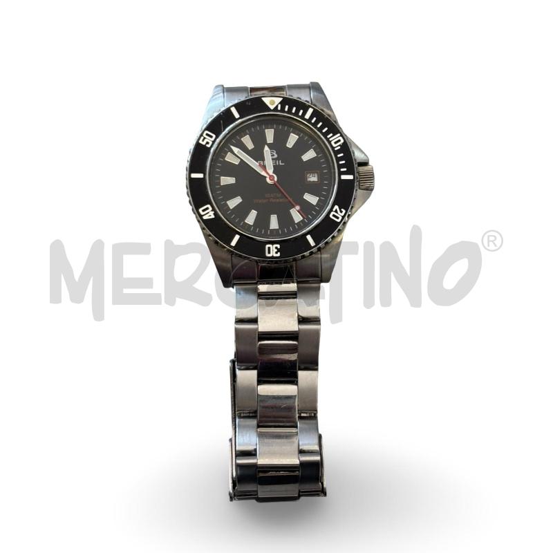 OROLOGIO DA POLSO BREIL WATER RESISTANT ACCIAIO QUADRANTE NERO | Mercatino dell'Usato Osasco 1