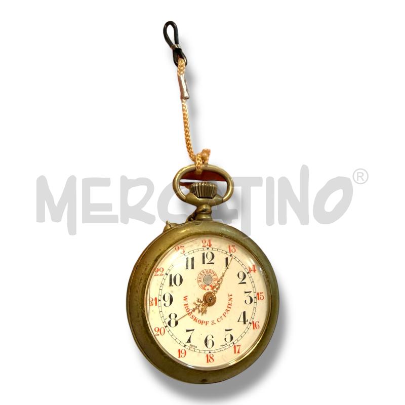 OROLOGIO DA TASCHINO W. ROSSKOPF CMG PATENT DA REVISIONARE | Mercatino dell'Usato Osasco 2