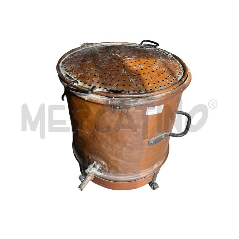 PAIOLO IN RALEM PER CASTAGNE DIAMETRO 60 ALTEZZA 70 | Mercatino dell'Usato Osasco 1