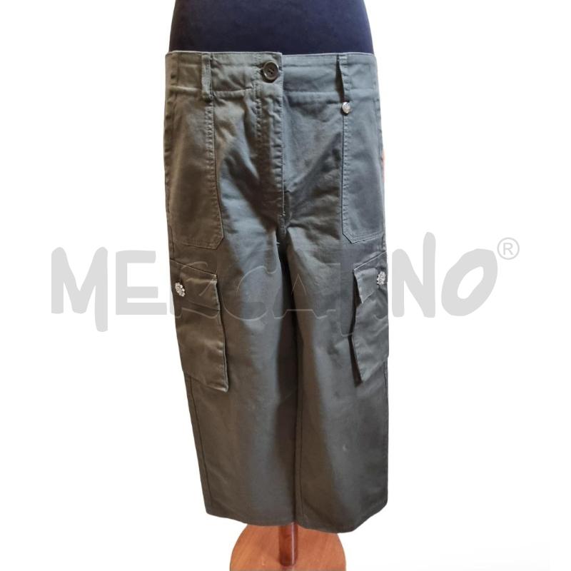 PANTALONE DONNA CARGO VERDE MILITARE  BOTTONE GIOIELLO | Mercatino dell'Usato Osasco 1
