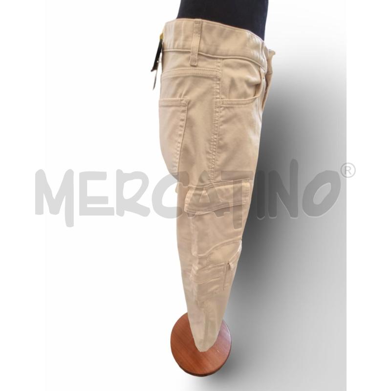 PANTALONE DONNA LIU JO CARGO BEIGE TASCONI | Mercatino dell'Usato Osasco 3