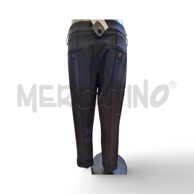 PANTALONE DONNA NERO MARITHE FRANCOIS CON RISVOLTO  | Mercatino dell'Usato Osasco 2