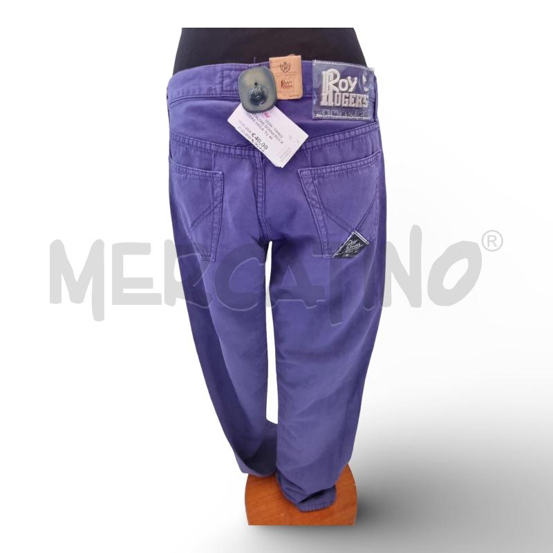 PANTALONE DONNA ROY ROGERS VIOLA | Mercatino dell'Usato Osasco 2