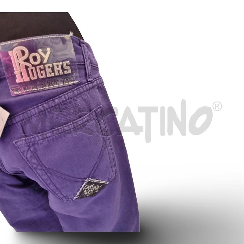 PANTALONE DONNA ROY ROGERS VIOLA | Mercatino dell'Usato Osasco 4