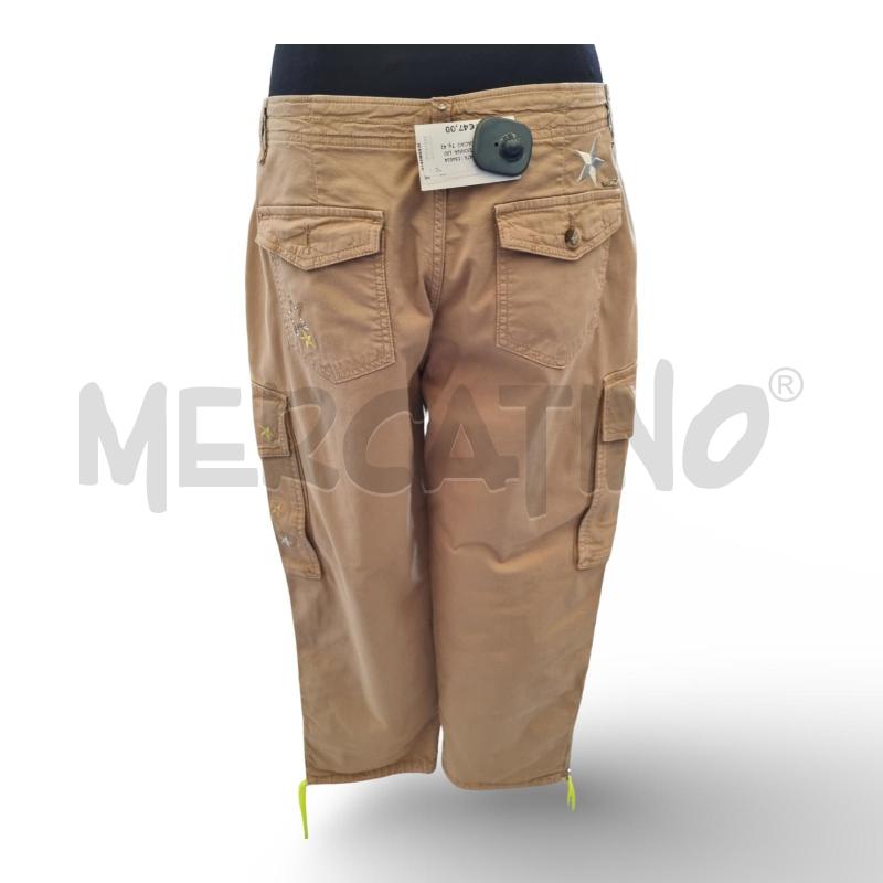 PANTALONE DONNA  LIU JO   BEIGE CACAO CON STELLE | Mercatino dell'Usato Osasco 3