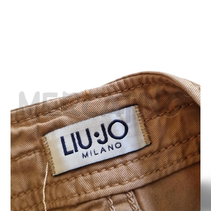 PANTALONE DONNA  LIU JO   BEIGE CACAO CON STELLE | Mercatino dell'Usato Osasco 4