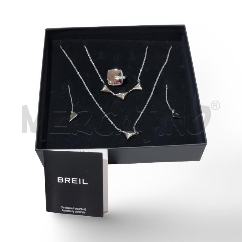 PARURE BREIL 2 COLLANE + ANELLO + ORECCHINI NUOVA  | Mercatino dell'Usato Osasco 1