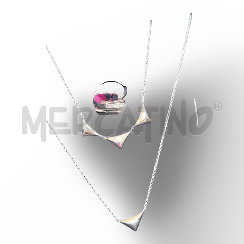 PARURE BREIL 2 COLLANE + ANELLO + ORECCHINI NUOVA  | Mercatino dell'Usato Osasco 2