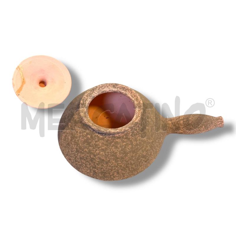 PATATIERA TERRACOTTA MACULATA CON COPERCHIO | Mercatino dell'Usato Osasco 3