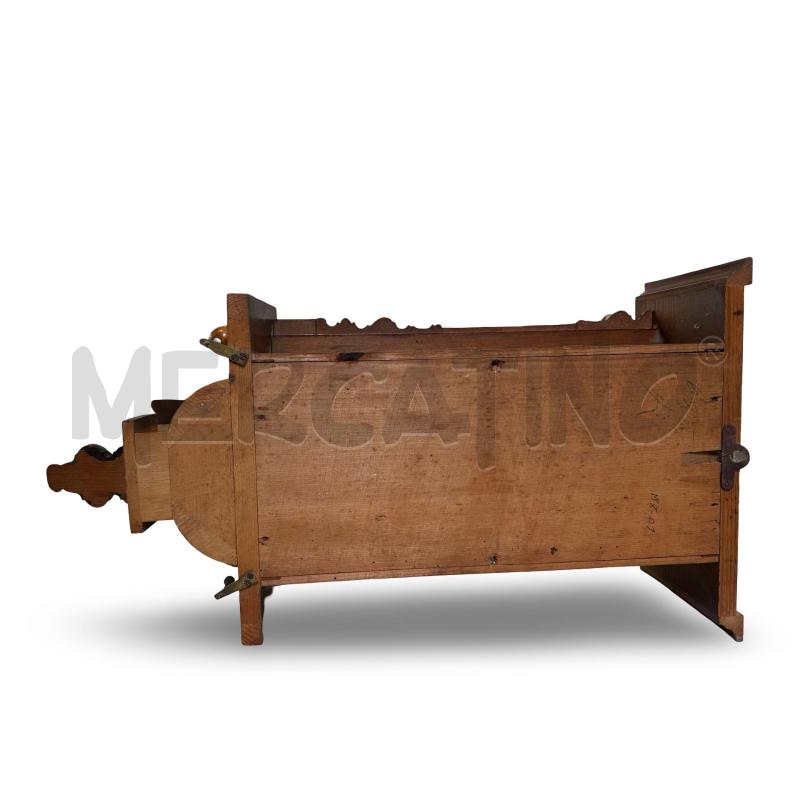 PENDOLO IN LEGNO COLONNINE TORNITE NUMERI ROMANI | Mercatino dell'Usato Osasco 3
