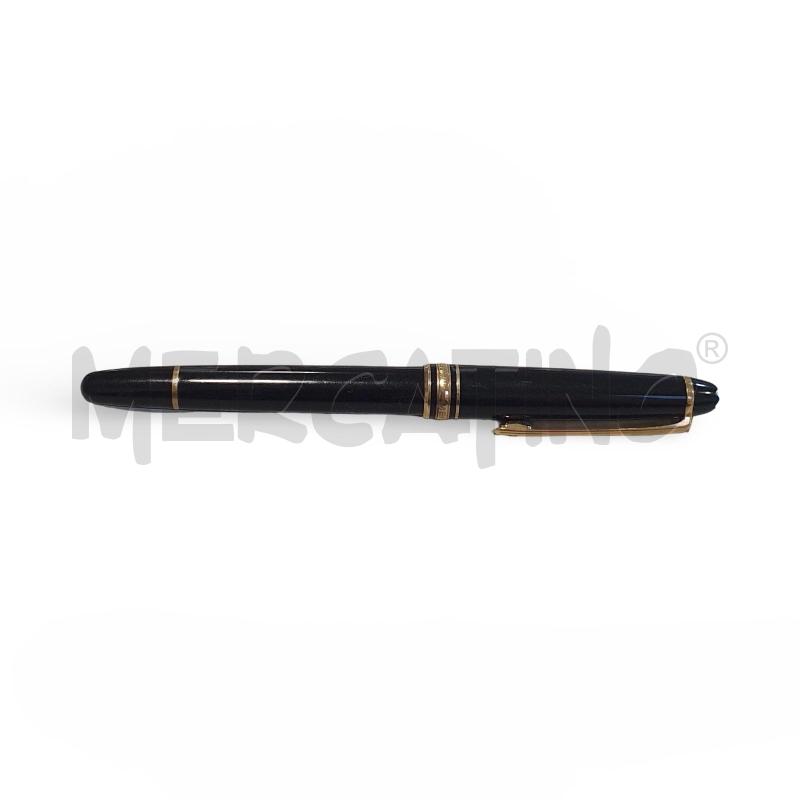 PENNA A SFERA MONTBLANC MEISTERSTUCK RESINA NERA CON INSERTI ORO NO ASTUCCIO | Mercatino dell'Usato Osasco 2