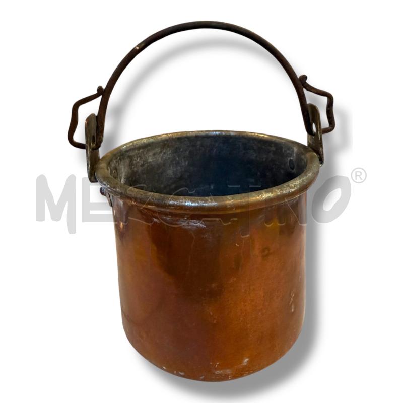 PENTOLINO IN RAME ANTICO UNICA BATTITURA 11X14 | Mercatino dell'Usato Osasco 1