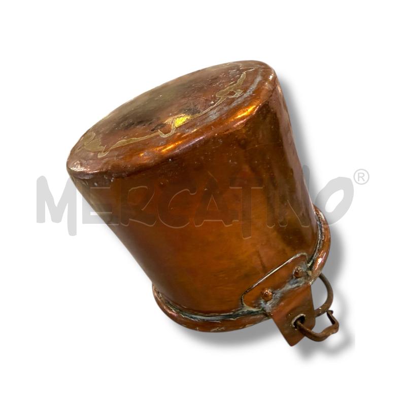 PENTOLINO IN RAME ANTICO UNICA BATTITURA 11X14 | Mercatino dell'Usato Osasco 4