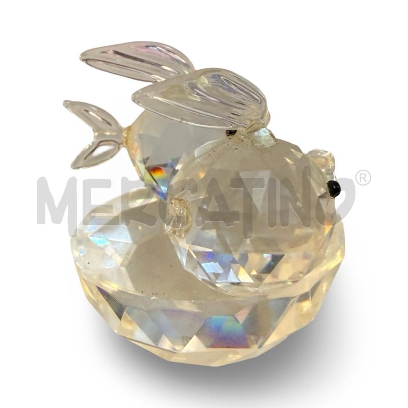 PESCIOLINO CRISTALLO SWAROVSKI CON BASE (1 CODA MANCANTE) | Mercatino dell'Usato Osasco 3