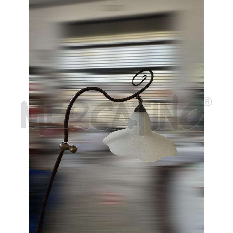 PIANTANA RAME 165 CM LUCE FIORE SATINATO | Mercatino dell'Usato Osasco 2