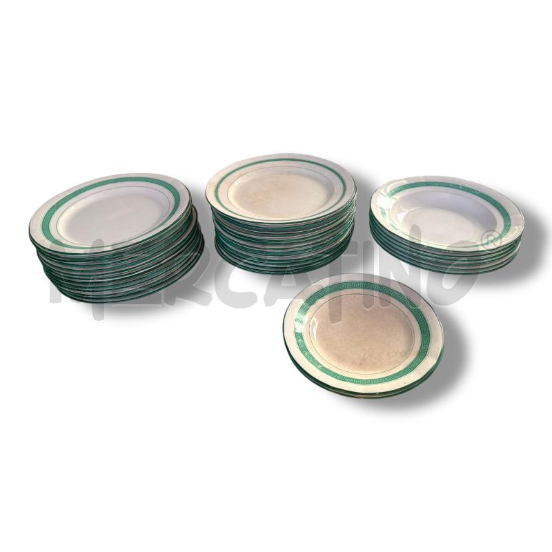 PIATTI ANTICHI VILLEROY & BOCH PZ.35 BORDO VERDE  | Mercatino dell'Usato Osasco 1