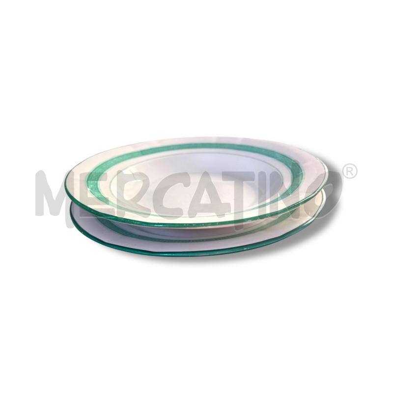 PIATTI ANTICHI VILLEROY & BOCH PZ.35 BORDO VERDE  | Mercatino dell'Usato Osasco 3