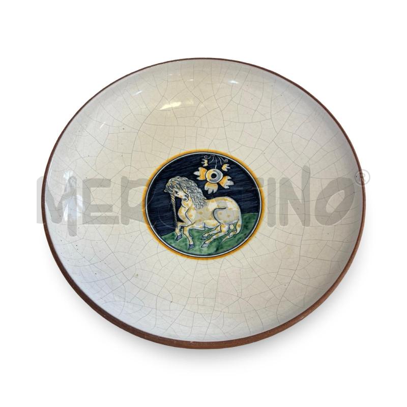PIATTO DECORATIVO MIRTA MORIGI FAENZA 1994 30 CM PAVIMENTO VASELLI | Mercatino dell'Usato Osasco 1