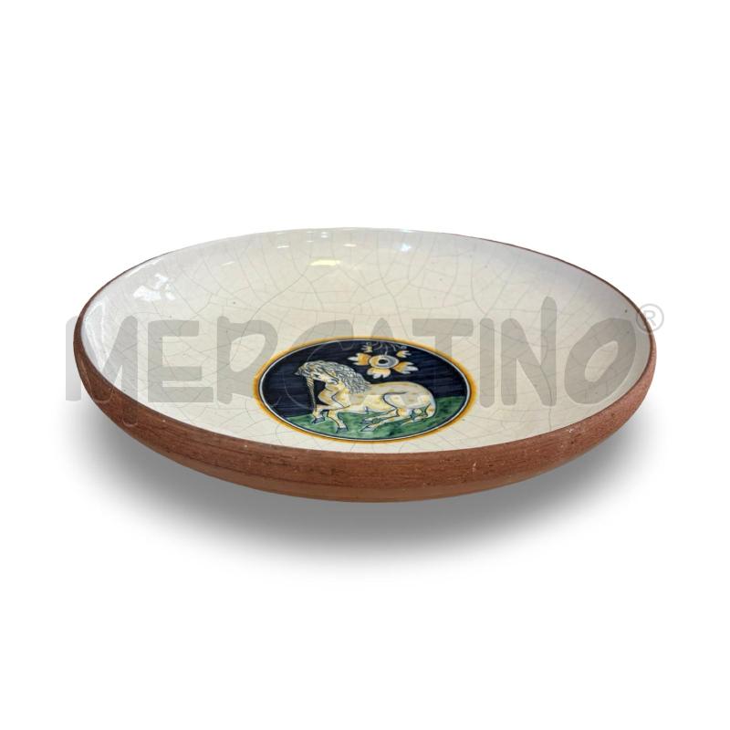 PIATTO DECORATIVO MIRTA MORIGI FAENZA 1994 30 CM PAVIMENTO VASELLI | Mercatino dell'Usato Osasco 2