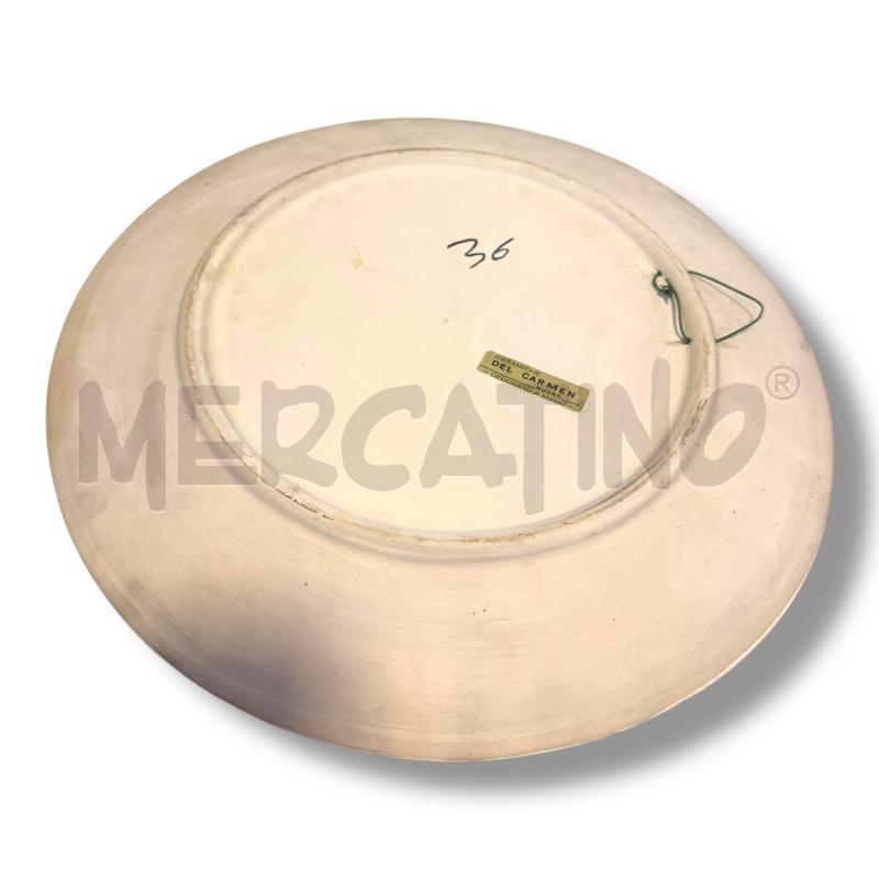 PIATTO TERRACOTTA SIGNORA CON CARAFFE E MACININI DEL CARMEN NUORO | Mercatino dell'Usato Osasco 3
