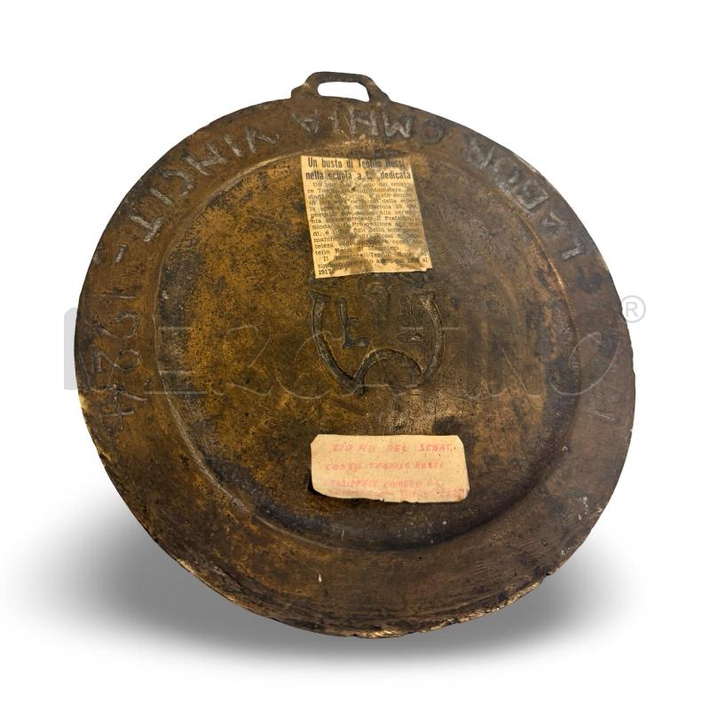 PLACCA COMMEMORATIVA  IN BRONZO 20 CM ROSSI DI MONTELERA 1924 TEOFILO ROSSI  | Mercatino dell'Usato Osasco 4