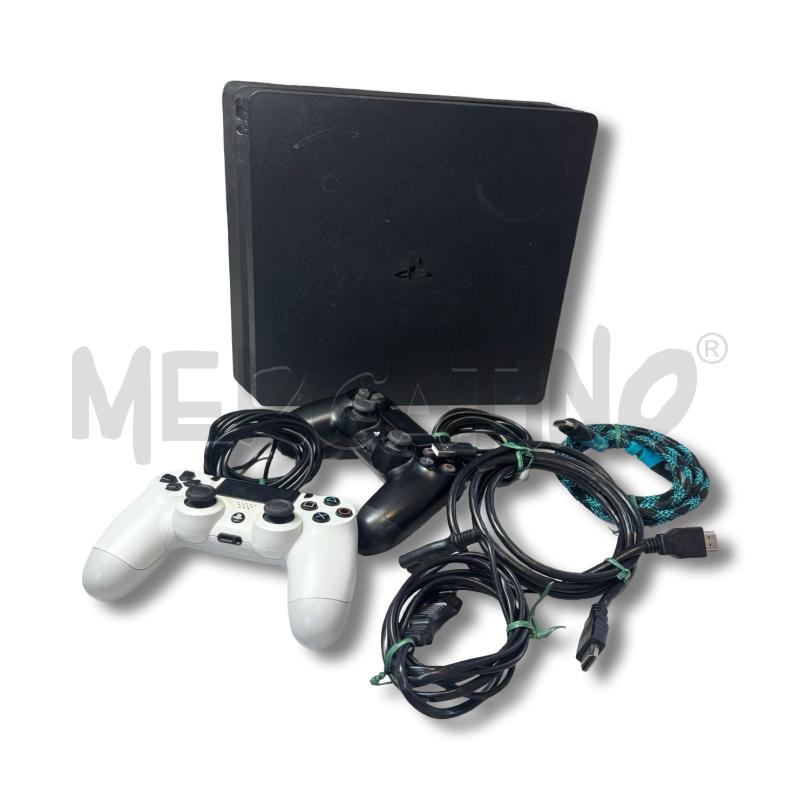 PLAY STATION 4 SLIM 1 TERABITE 2 JOYSTICK TENUTA BENISSIMO COMPLETA | Mercatino dell'Usato Osasco 1