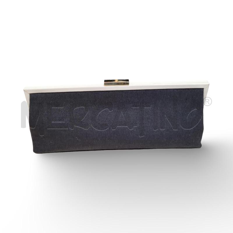 POCHETTE ROBERTA DI CAMERINO NERO TELA  | Mercatino dell'Usato Osasco 1