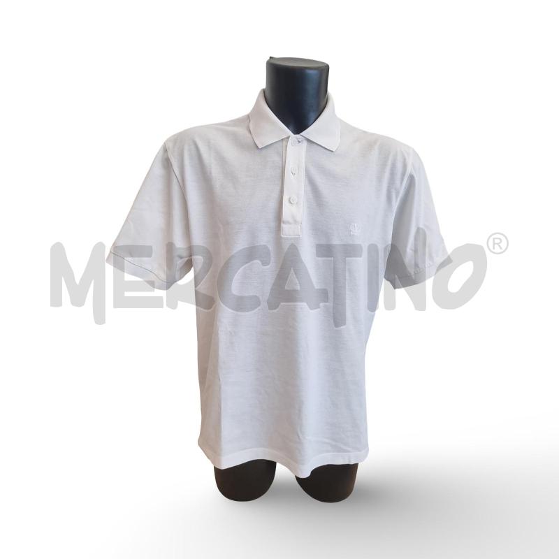 POLO UOMO MANICA CORTA  BIANCA VALENTINO SPORT | Mercatino dell'Usato Osasco 1