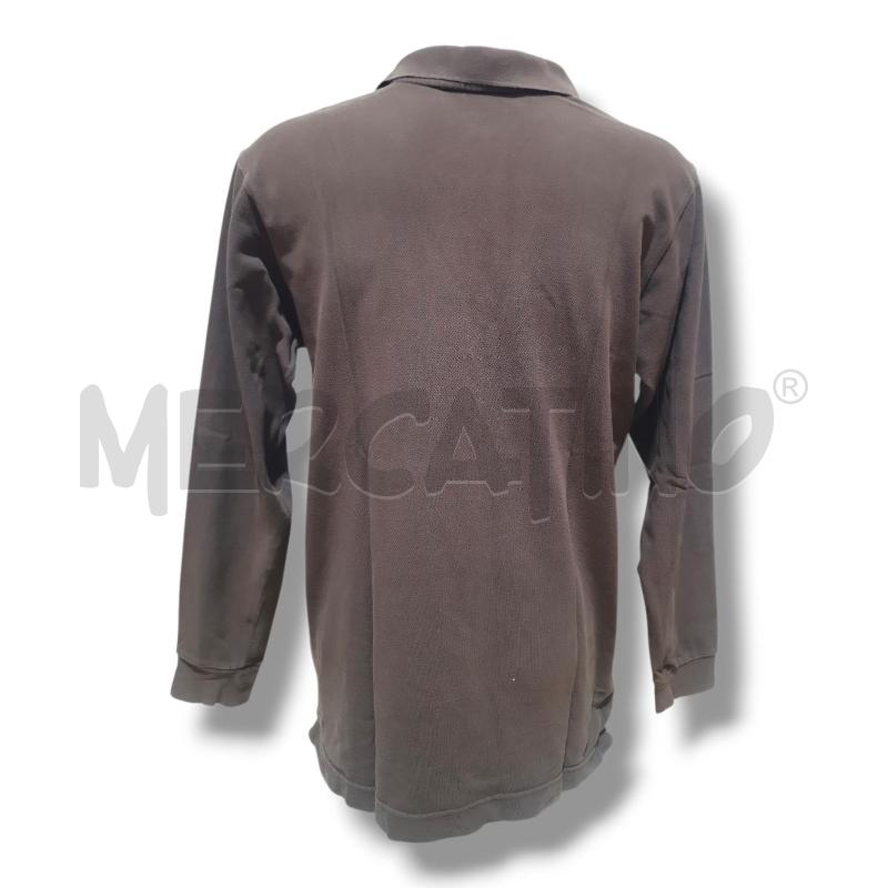 POLO UOMO MANICA LUNGA ROBE DI KAPPA MARRONE | Mercatino dell'Usato Osasco 3