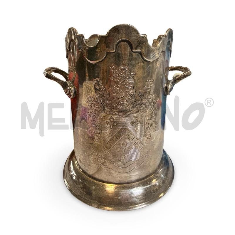 PORTA BOTTIGLIA INGLESE ARG. SILVER ALTEZZA 27 CM | Mercatino dell'Usato Osasco 1