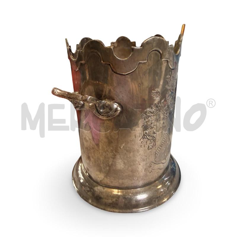 PORTA BOTTIGLIA INGLESE ARG. SILVER ALTEZZA 27 CM | Mercatino dell'Usato Osasco 2