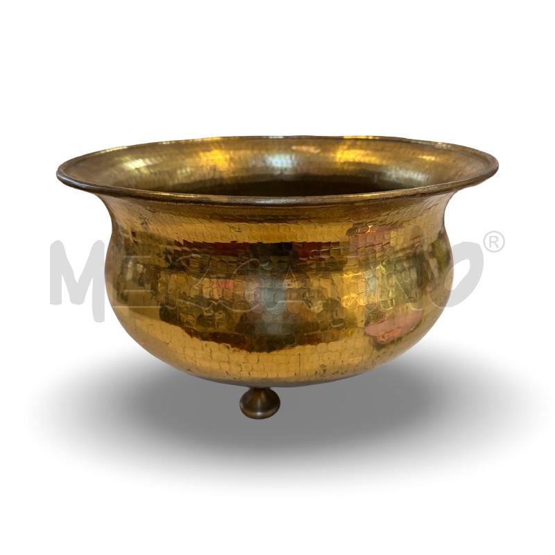PORTA VASO OTTONE 35X20 CM TRE PIEDI | Mercatino dell'Usato Osasco 1
