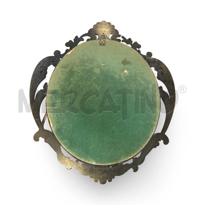 QUADRETTO VECCHIO OTTONE CON GES' RAME VETRO CURVO 40X34 CM | Mercatino dell'Usato Osasco 3