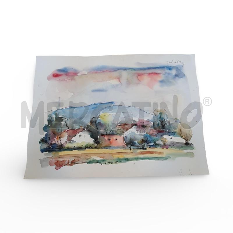 QUADRO ACQUERELLO CARENA 30X50 CM | Mercatino dell'Usato Osasco 1