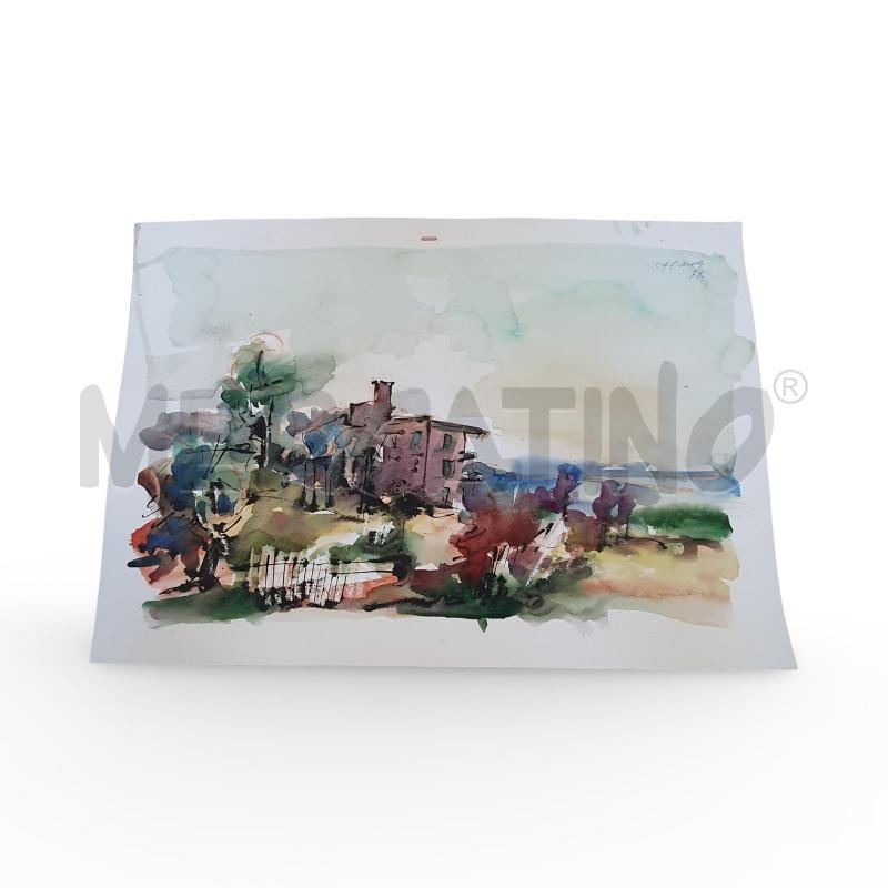 QUADRO ACQUERELLO CARENA 30X50 CM | Mercatino dell'Usato Osasco 1