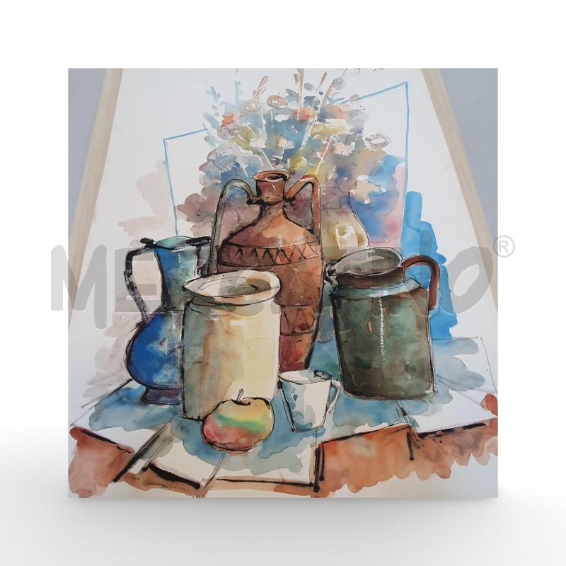 QUADRO ACQUERELLO CARENA NATURA MORTA 57X76 CM | Mercatino dell'Usato Osasco 3