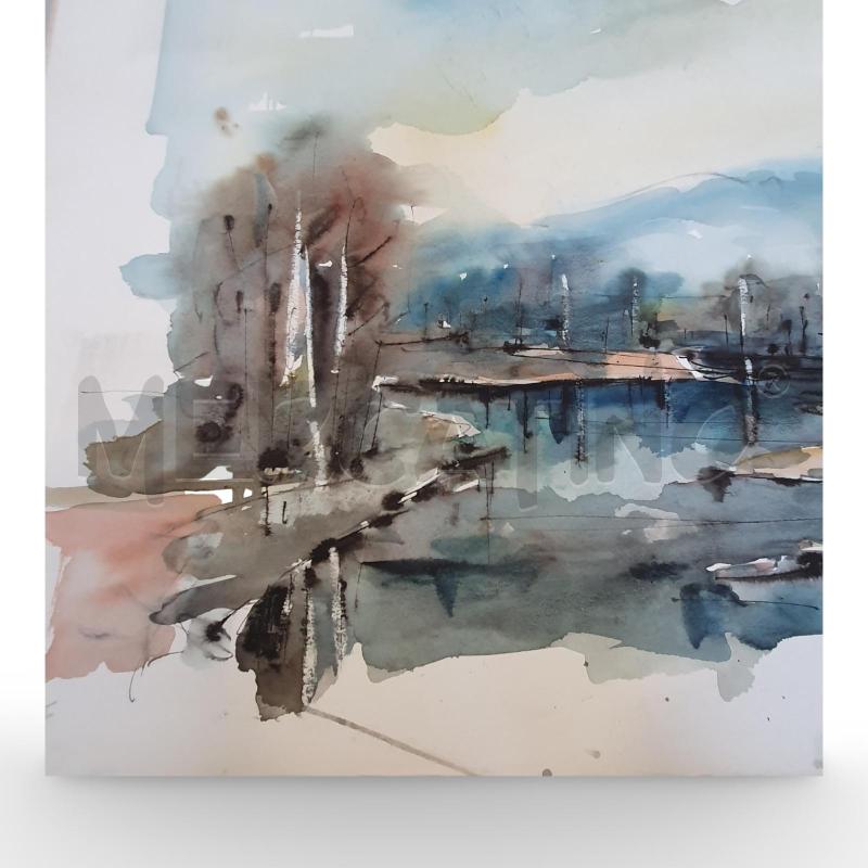 QUADRO ACQUERELLO CARENA  57X75 CM PAESAGGIO | Mercatino dell'Usato Osasco 2
