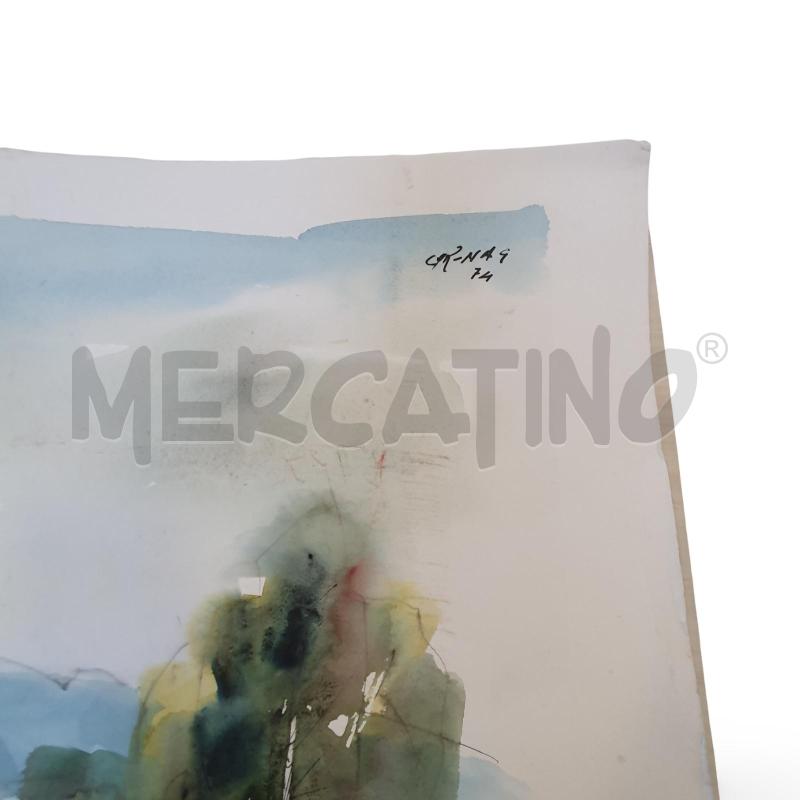 QUADRO ACQUERELLO CARENA  57X75 CM PAESAGGIO | Mercatino dell'Usato Osasco 3